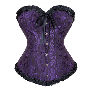 Corselet roxo com laço
