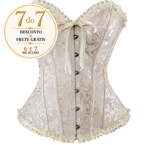Corselet nude com laço