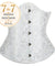 Corselet underbust branco brocado