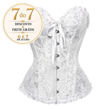 Corselet branco com laço