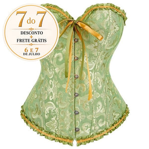 Corselet verde com laço