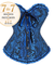 Corselet azul com laço