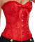 Corselet vermelho com laço