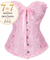 Corselet rosa com laço
