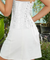 Corselet branco acabamento em viés