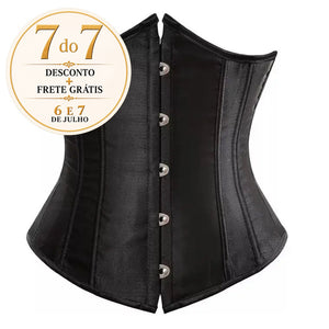 Corselet underbust acetinado