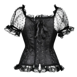 Corselet fita frontal e renda