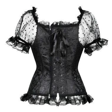 Corselet fita frontal e renda