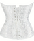 Corselet branco acabamento em viés