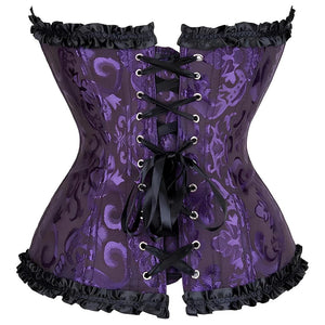 Corselet roxo com laço