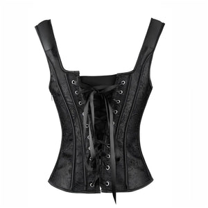 Corselet brocado com alças