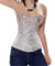 Corselet brocado e cetim