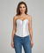 Corselet branco acetinado