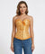 Corselet amarelo dourado com laço