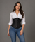 Corselet underbust acetinado