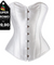 Corselet branco acetinado