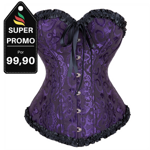 Corselet roxo com laço