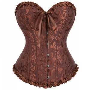 Corselet marrom com laço
