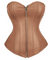 Corselet marrom com zíper