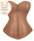 Corselet marrom com zíper