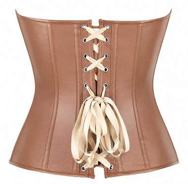 Corselet marrom com zíper