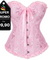 Corselet rosa com laço