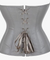 Corselet cinza com zíper