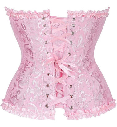 Corselet rosa com laço