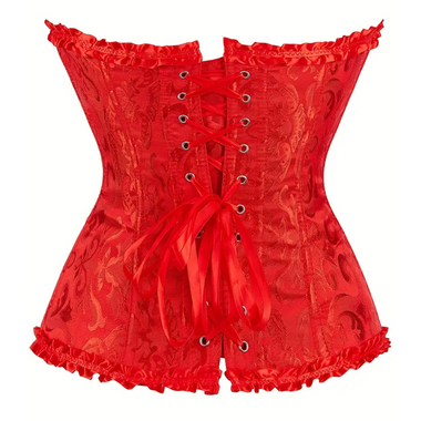 Corselet vermelho com laço