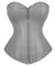 Corselet cinza com zíper