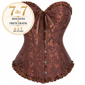 Corselet marrom com laço