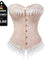 Corselet rose com renda