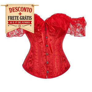 Corselet vermelho ombro a ombro
