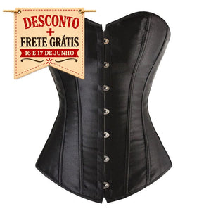 Corselet acetinado