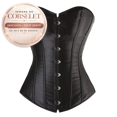 Corselet acetinado - Semana do Corselet