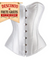 Corselet branco acetinado