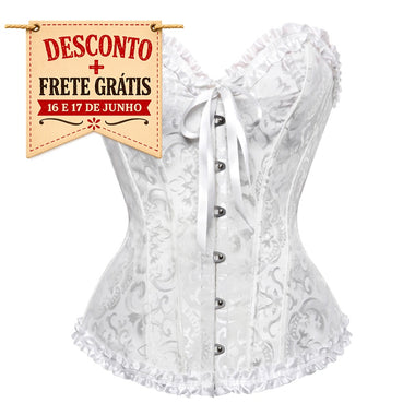 Corselet branco com laço