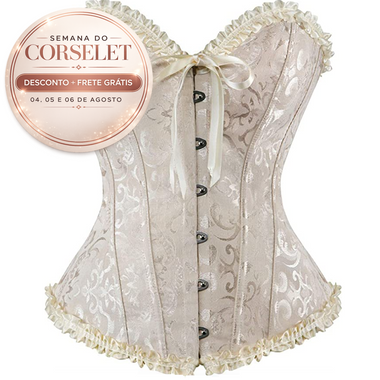 Corselet nude com laco - Semana do Corselet