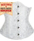 Corselet underbust branco brocado