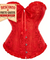 Corselet vermelho com laço