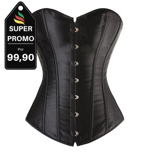 Corselet acetinado