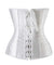 Corselet branco acetinado