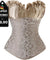 Corselet brocado e cetim