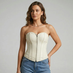 Corselet com ziper