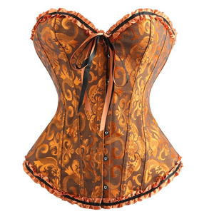 Corselet dourado açafrão com laço