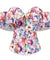 Corselet floral ombro a ombro