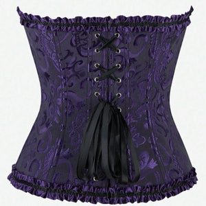 Corselet roxo com laço