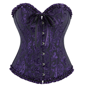 Corselet roxo com laço