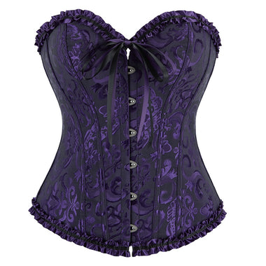 Corselet roxo com laço