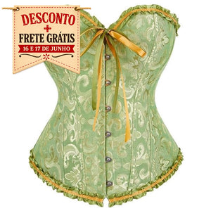 Corselet verde com laço